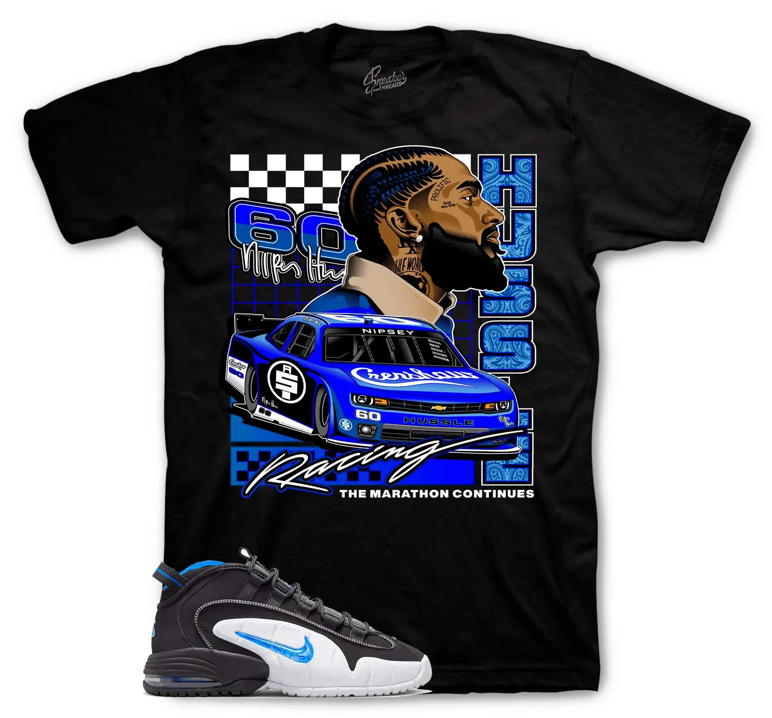 Air Max Penny 1 Orlando Crenshaw Racing Shirt