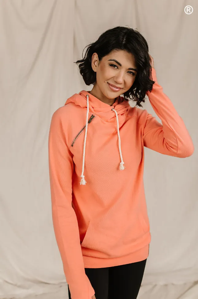 Ampersand Avenue - Doublehood Sweatshirt - Orange Peel