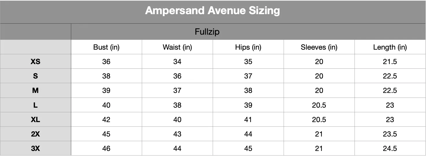 Ampersand Avenue Fullzip Sweatshirt Performance Fleece Wanderlust