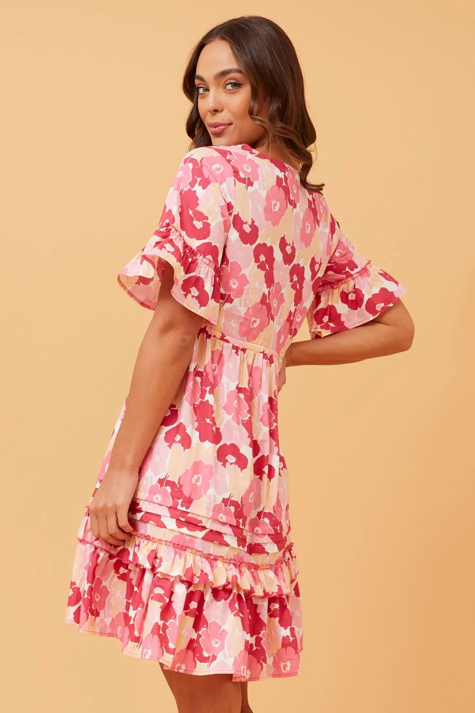 ASHWINA FLORAL SHORT DRESS