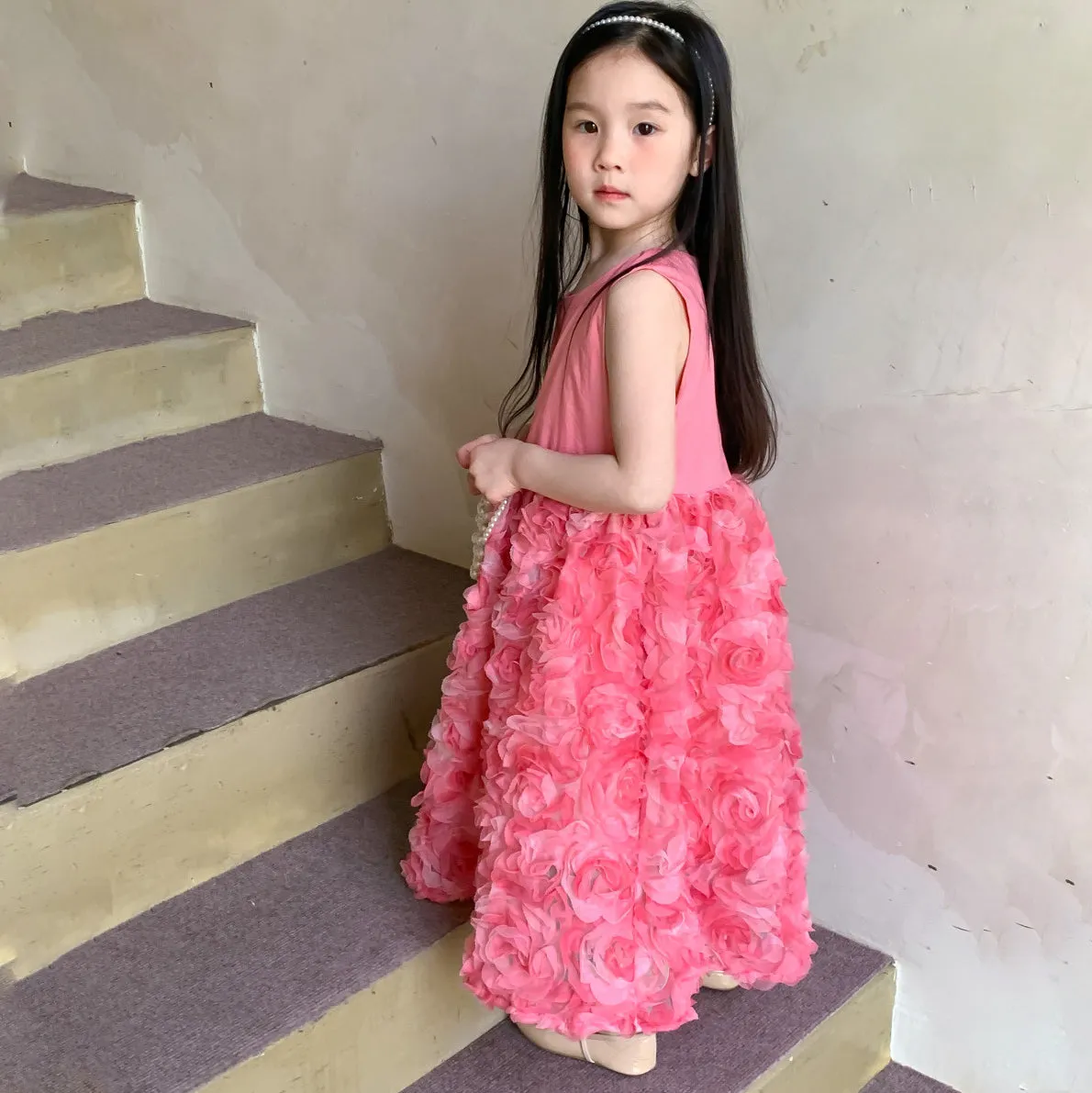 Baby Kid Girls Flower Dresses