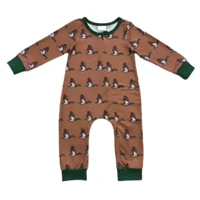 Baby Romper - Boys - Zip - Ducks in Flight Western