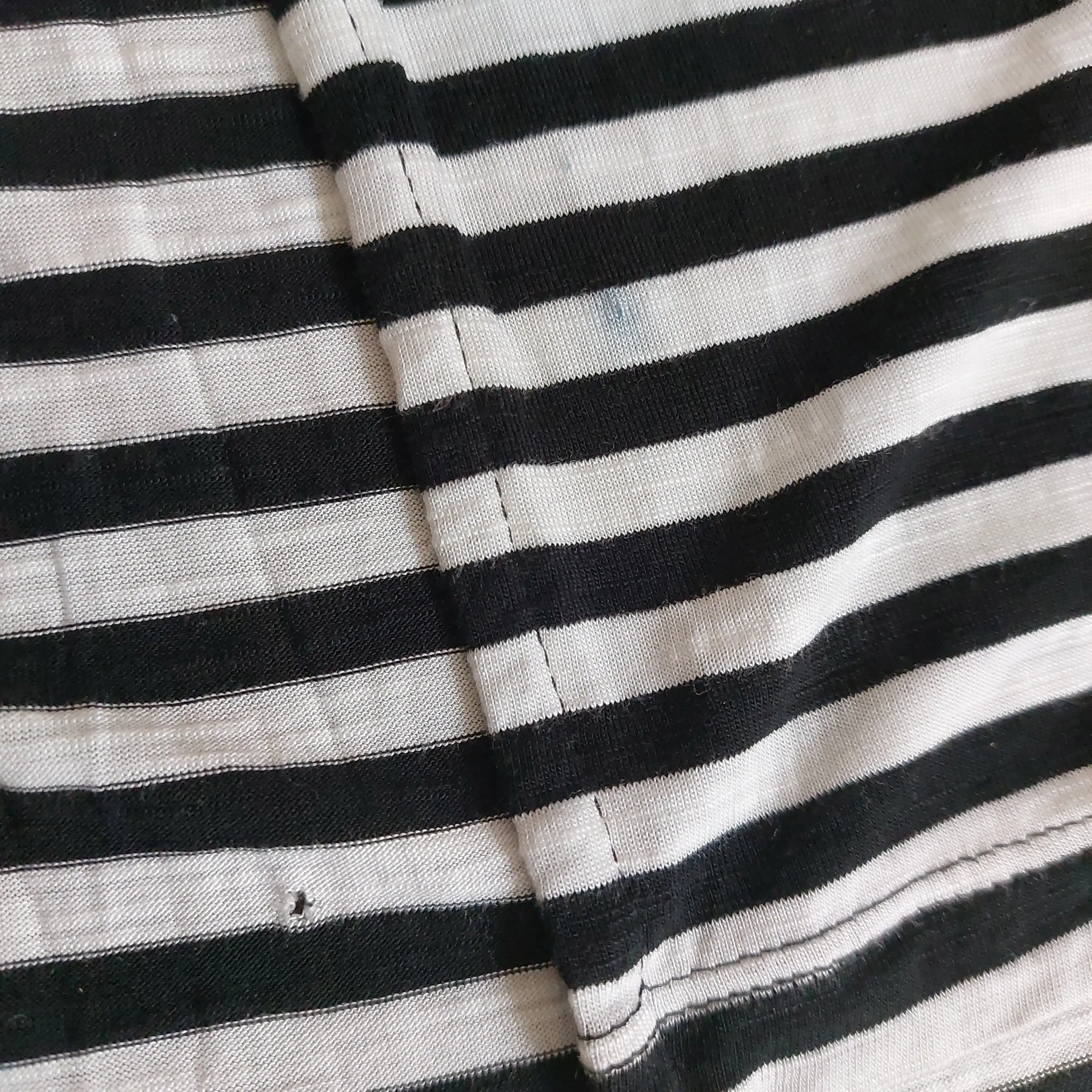 Banana Republic Black and White Striped Sleeveless Dress | Pre Loved |