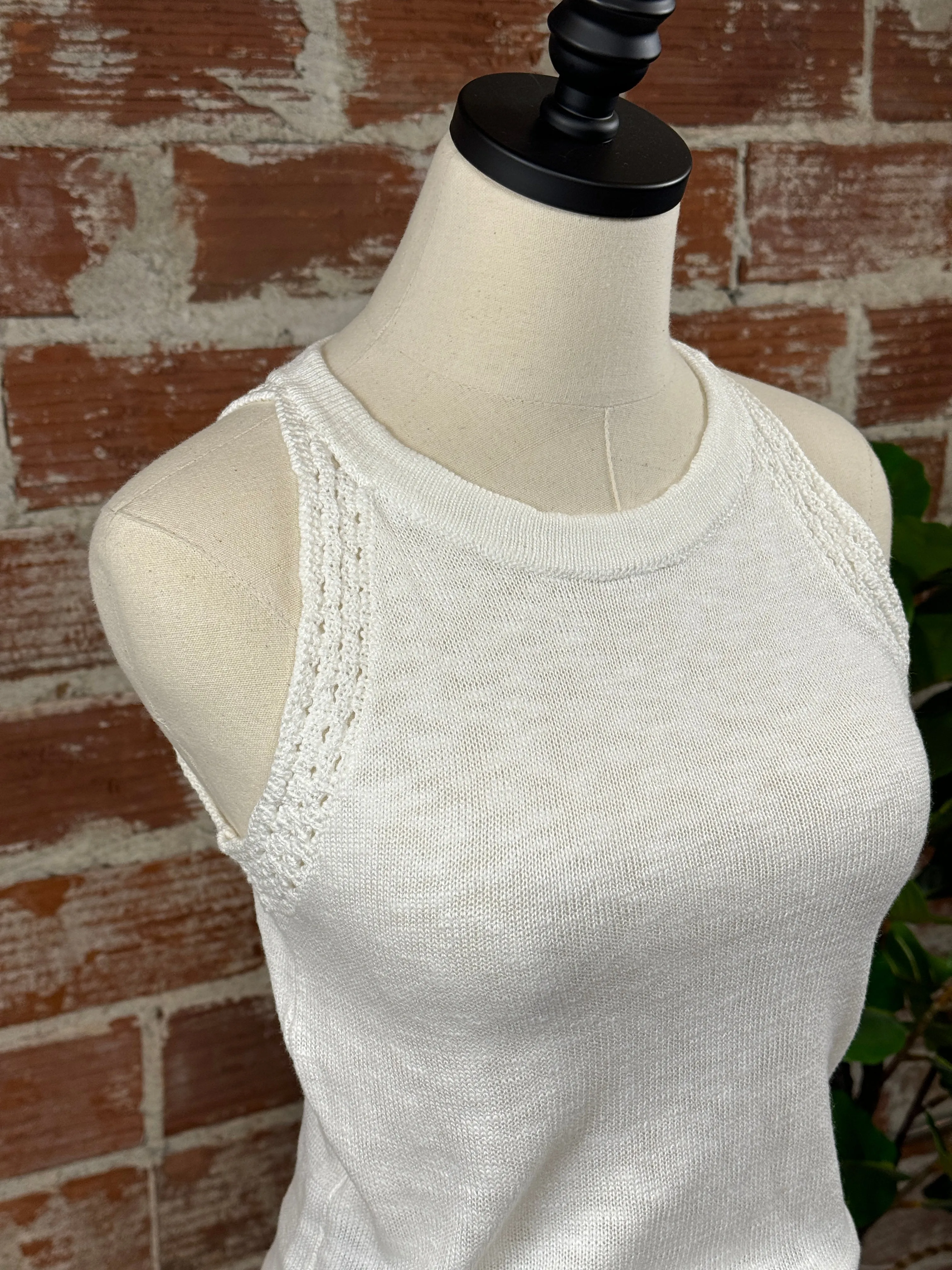 Banks Lightweight Sweater Tank in Ivory