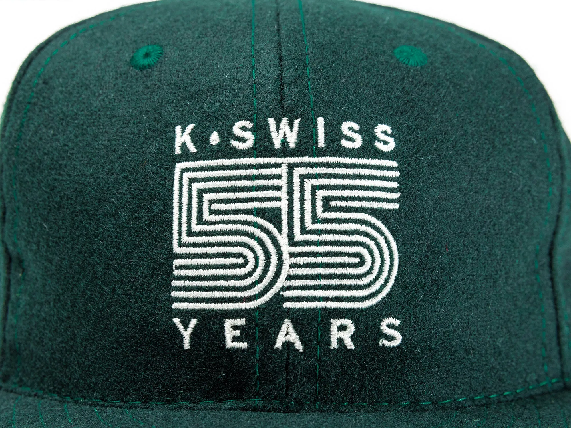 C3188-351 | K SWISS X EBBETS FIELD FLANNELS 6 PANEL HAT | EMERALD