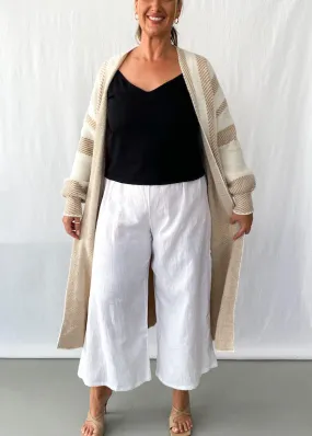 Clara Longline Cardi - Beige