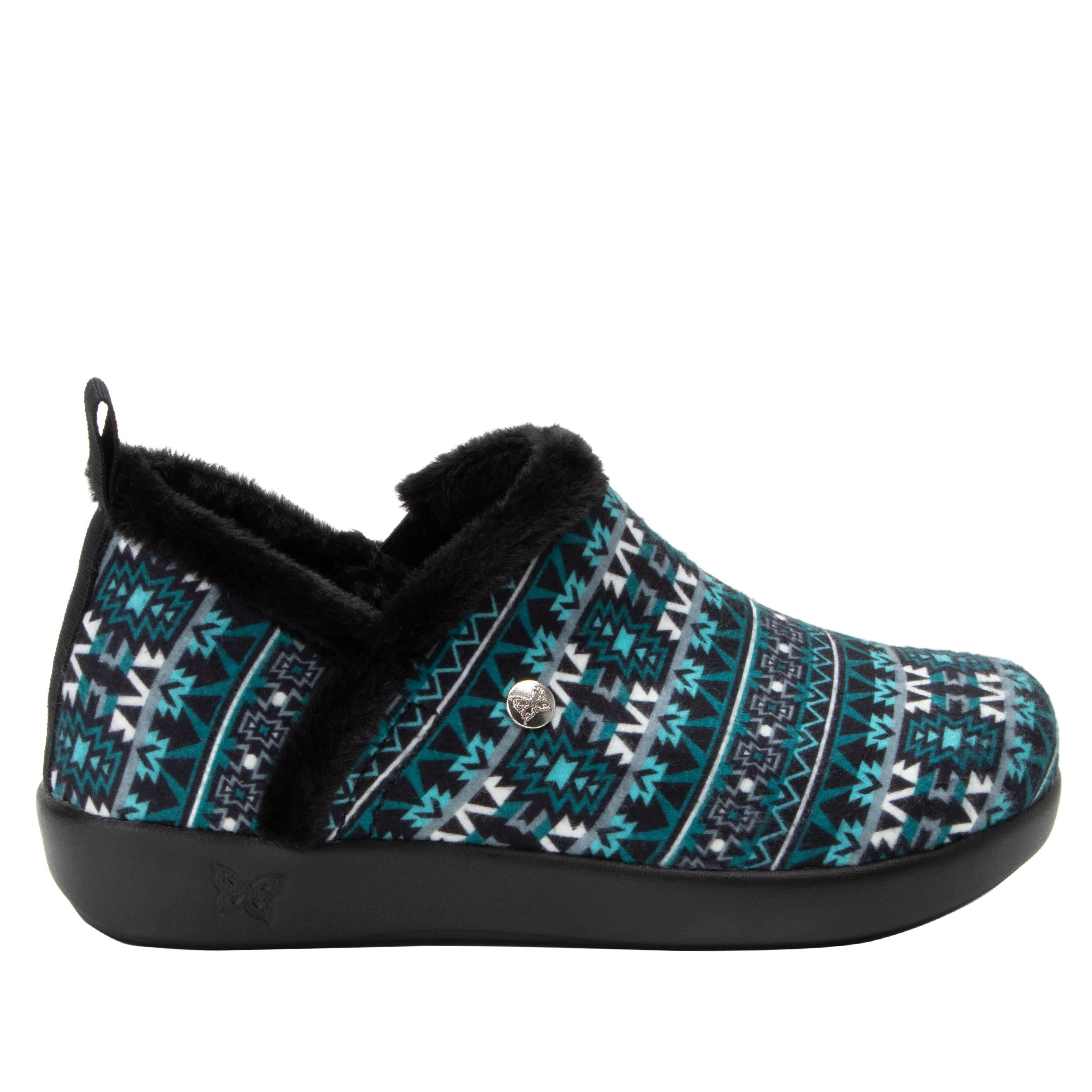 Cozee Santa Fe Teal Slipper