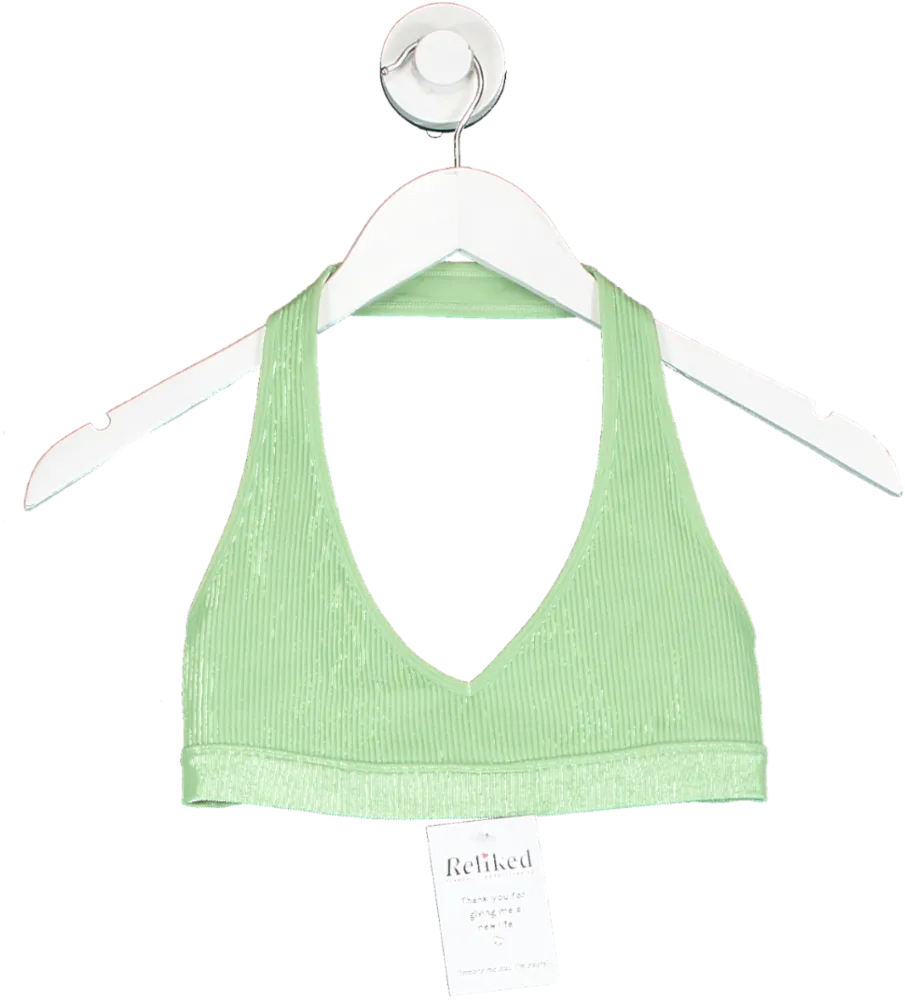 csb Green Halter Neck Bra UK S