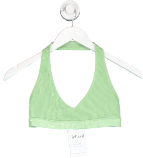 csb Green Halter Neck Bra UK S