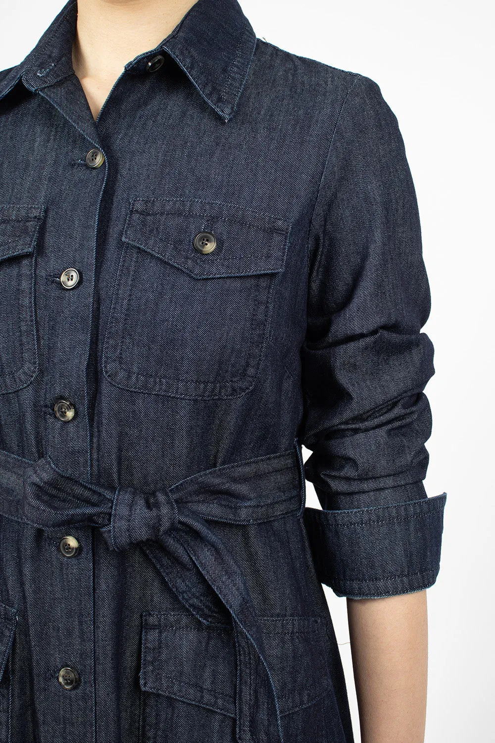 Denim Shirt Dress Indigo