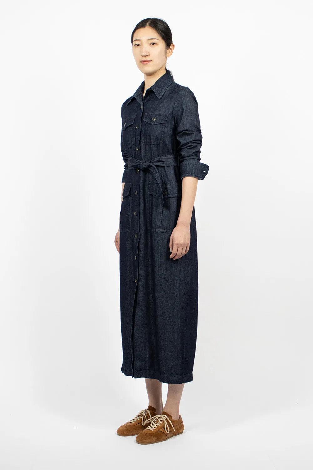 Denim Shirt Dress Indigo