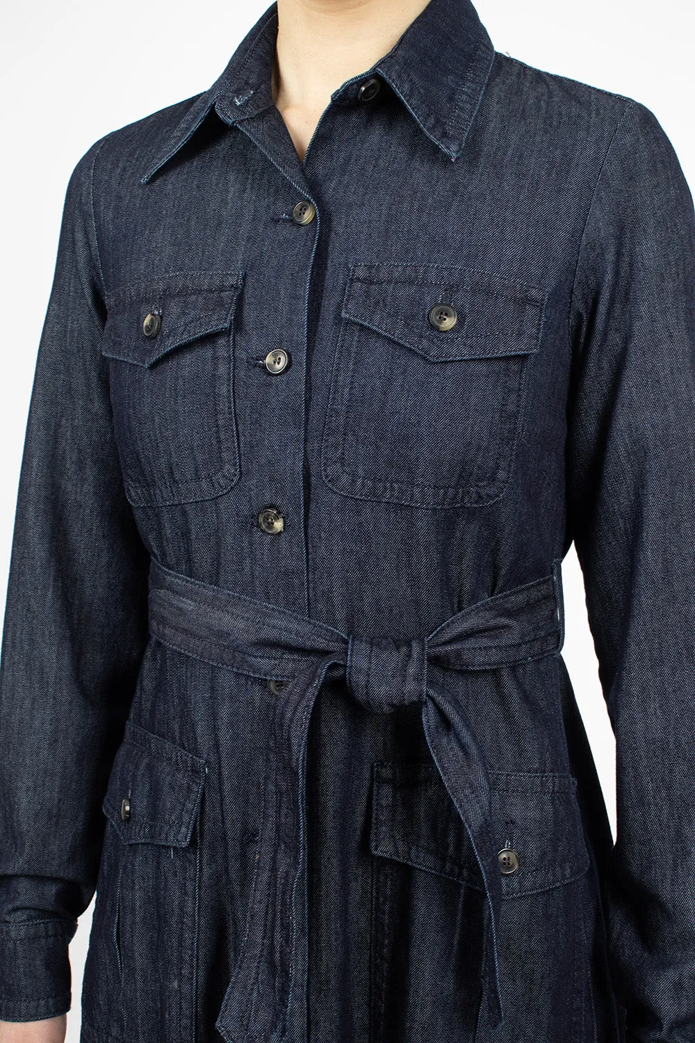 Denim Shirt Dress Indigo