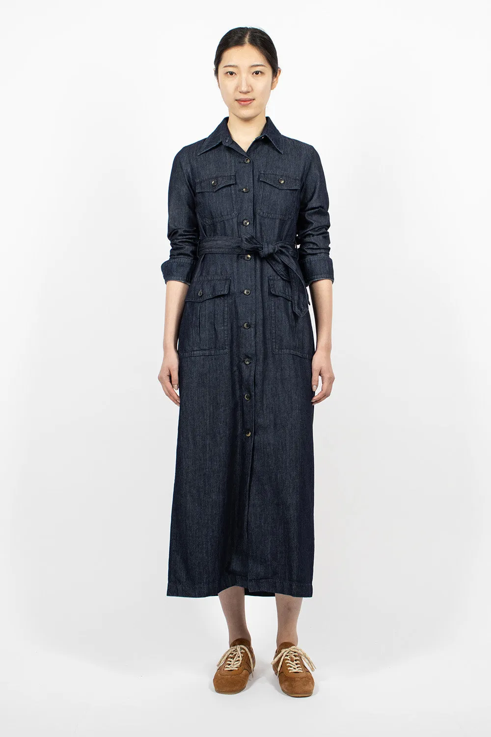 Denim Shirt Dress Indigo