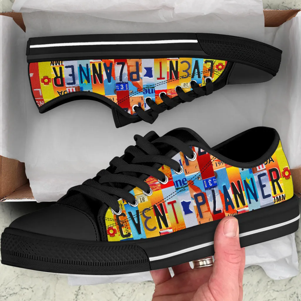 Event Planner License Plate Shoes