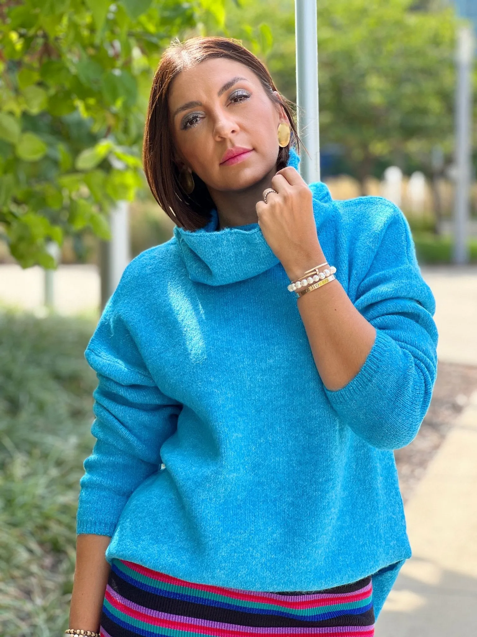 Faye Sweater (Turquoise)