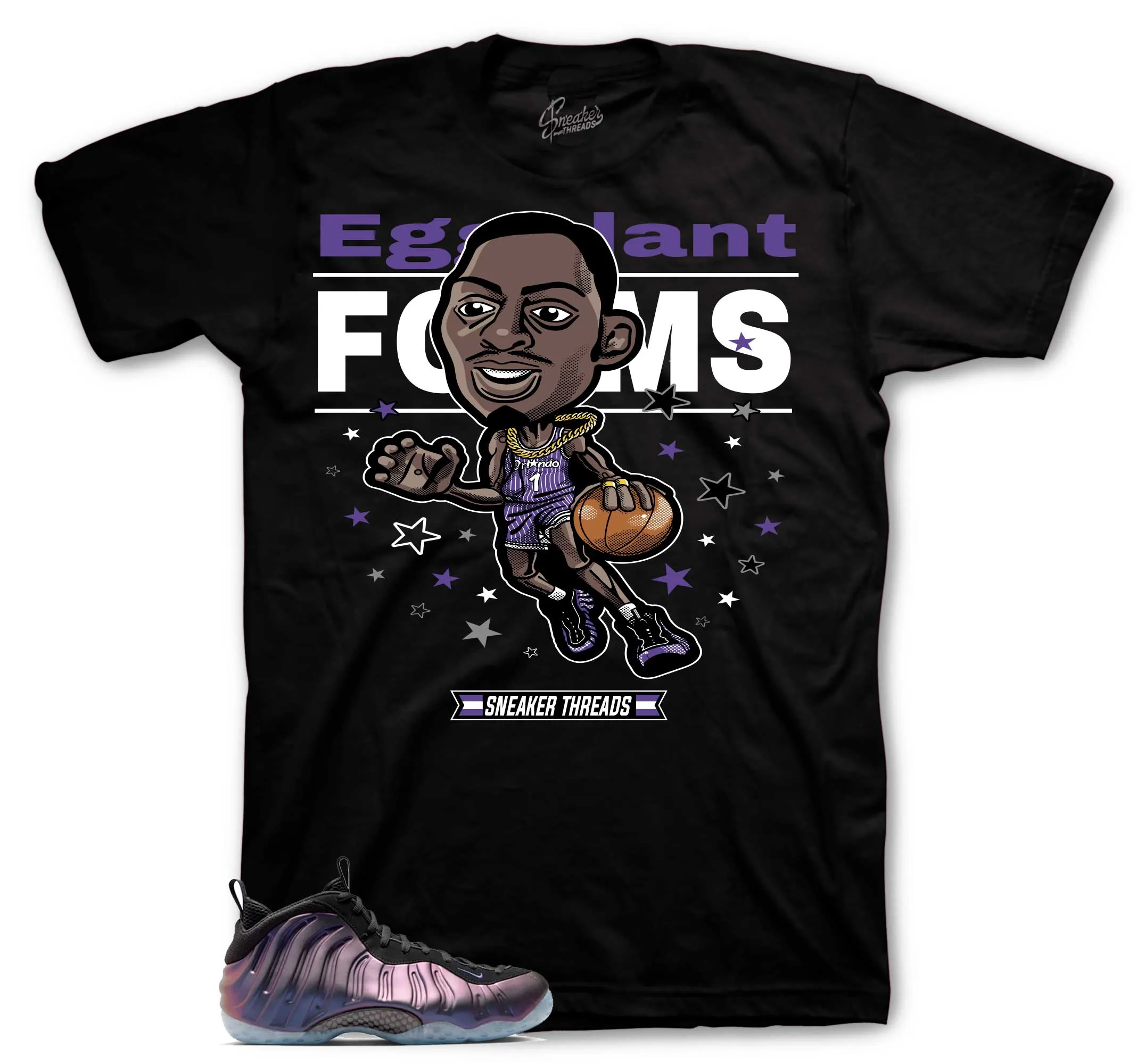 Foamposite Eggplant Toon Shirt