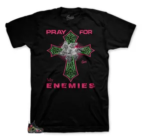 Foamposite Floral Shirt - Enemy Cross - Black