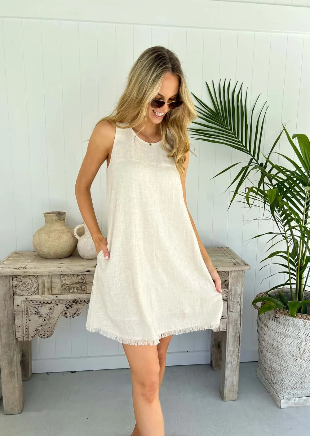 Freya Dress - Natural