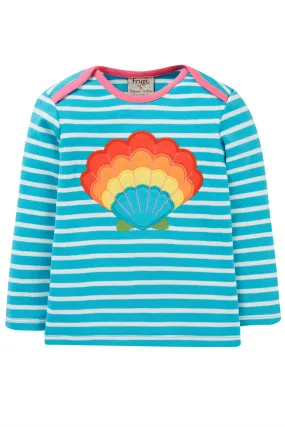 Frugi Tropical Sea Breton Shell Bobby Appliqué Top