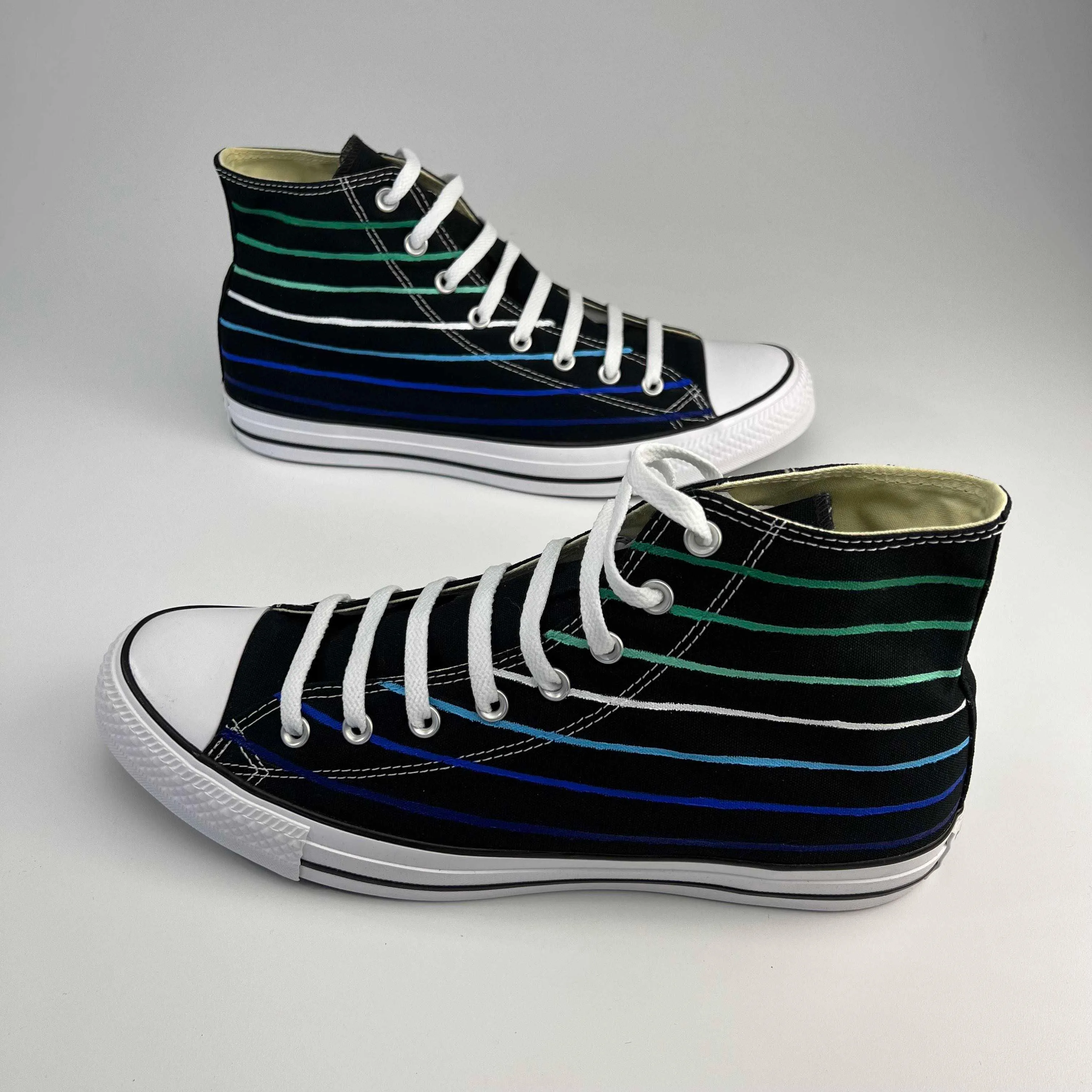 Gay Pride Striped Sneakers