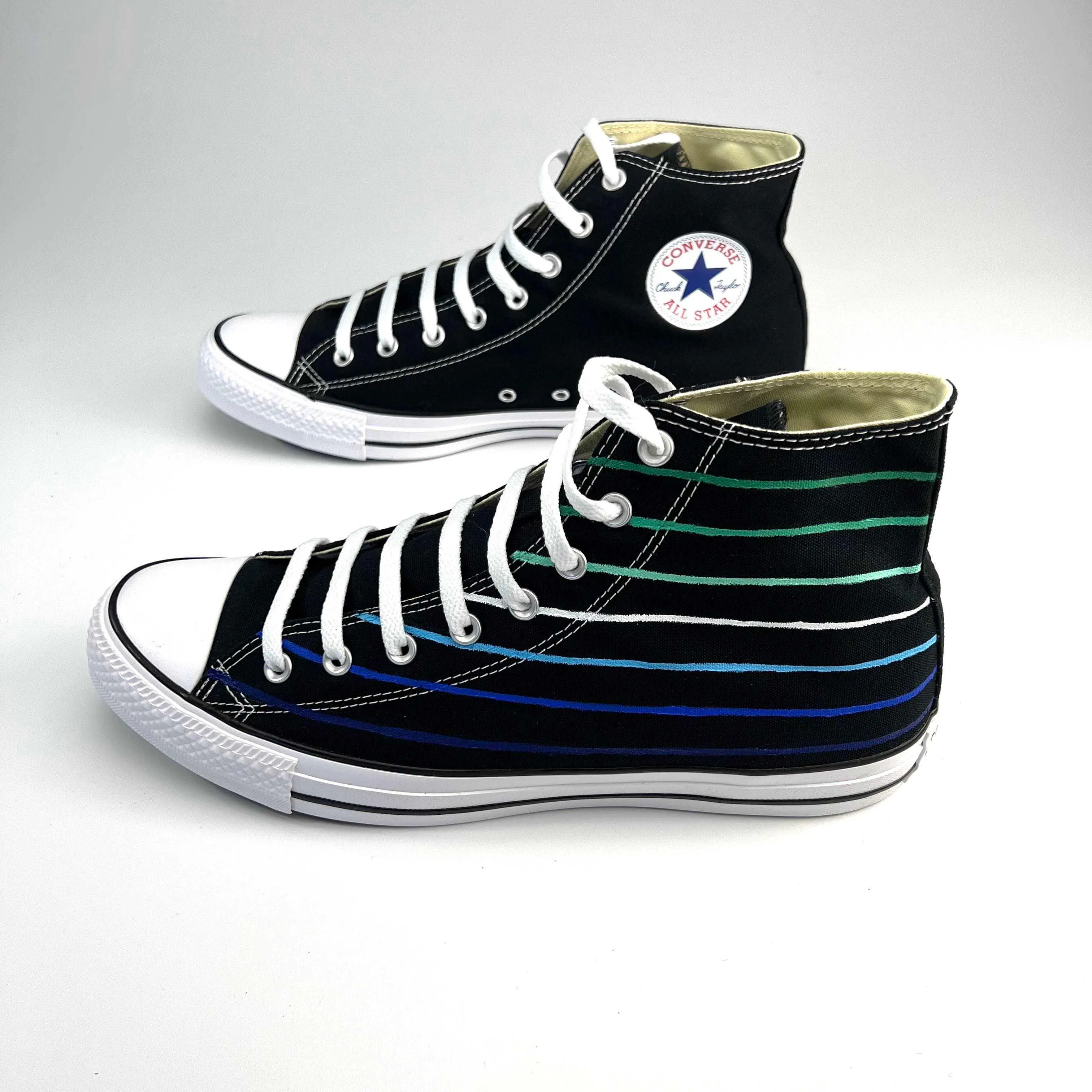 Gay Pride Striped Sneakers