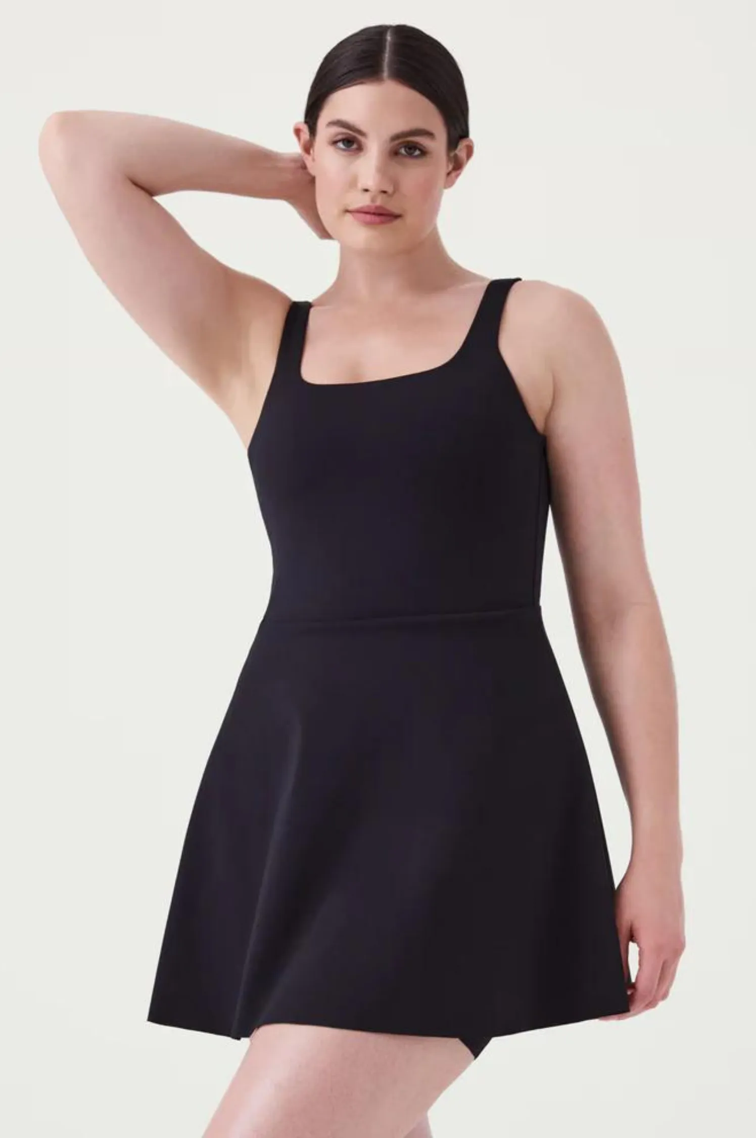 Get Moving Square Neck Tank Dress