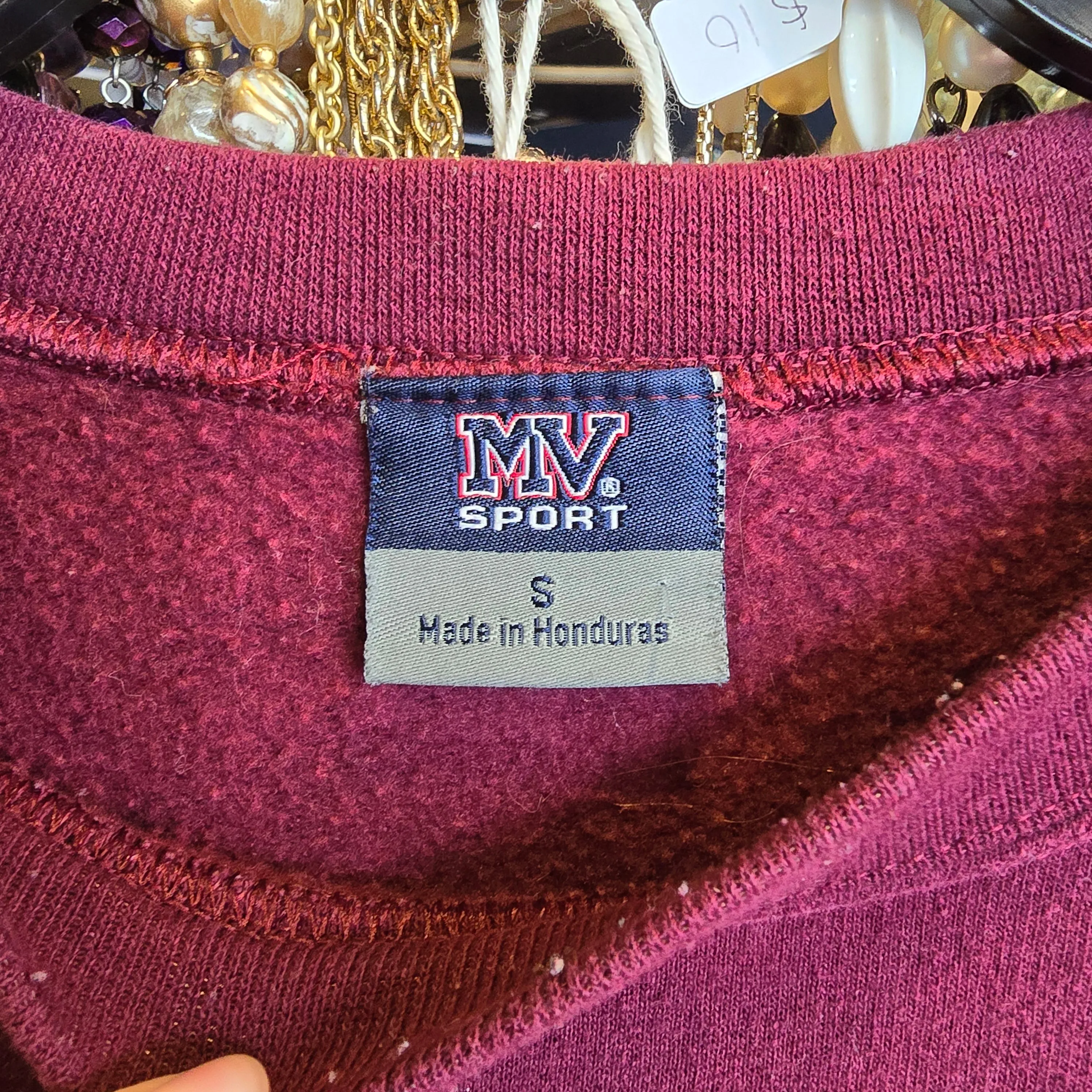 HAMPSHIRE COLLEGE Maroon Pullover S