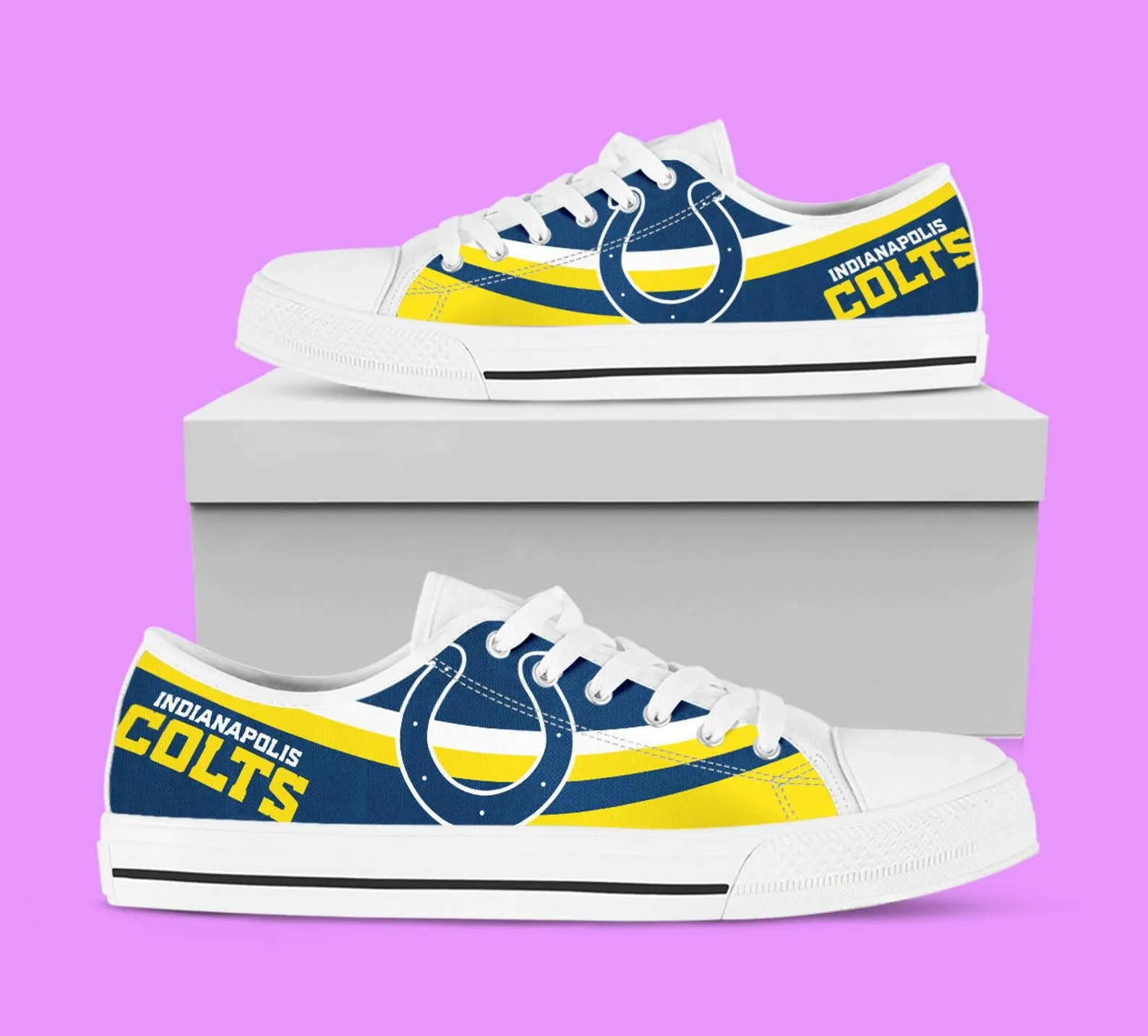 Indianapolis Colts Custom Lowtop, Football Custom Shoes, Sport Lowtop, Canvas Shoes, Canvas Lowtop, Unisex Shoes, Music Shoes, Gift Birthday