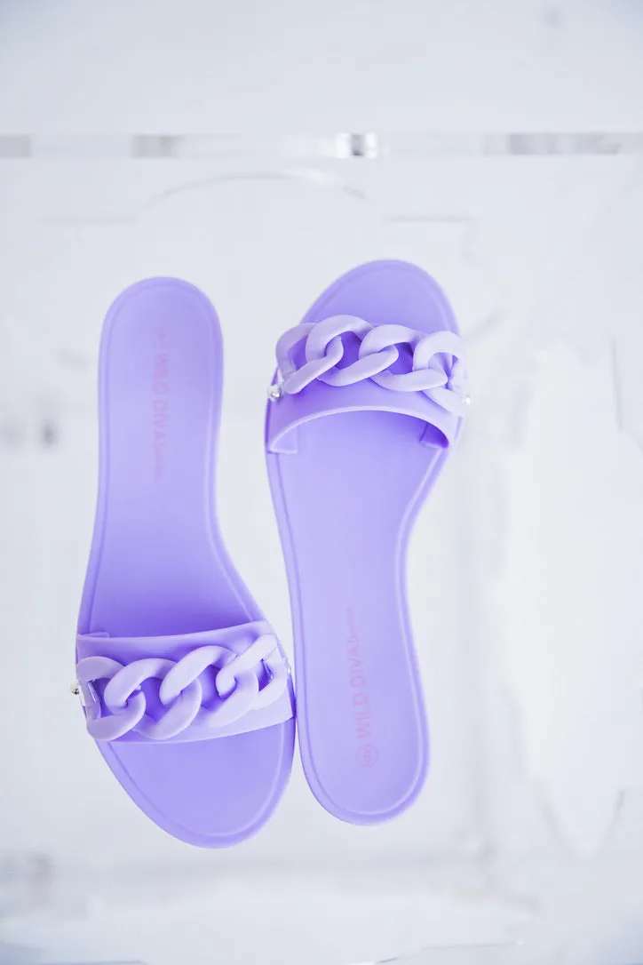 Jelly Twist Slide Sandals