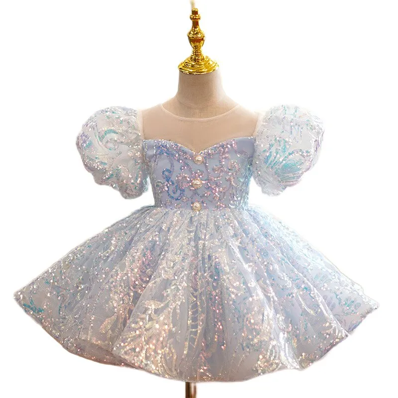 Kids Birthday Sequin Dress