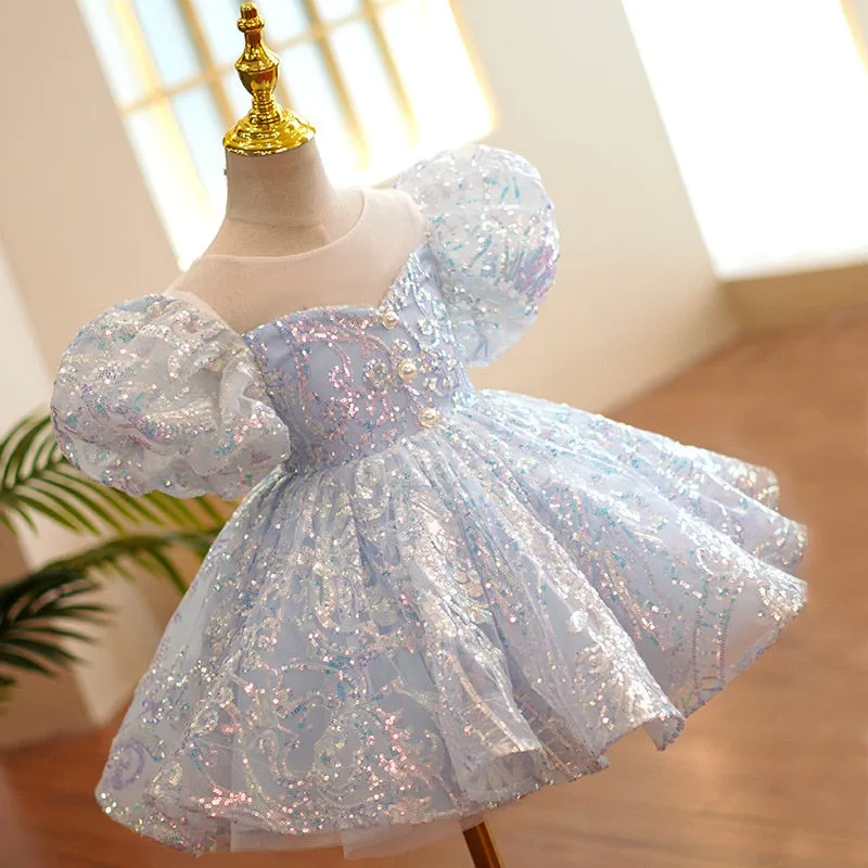 Kids Birthday Sequin Dress