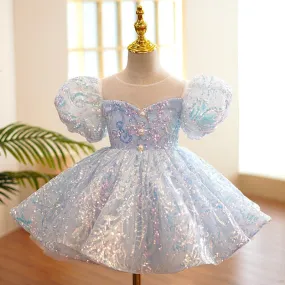 Kids Birthday Sequin Dress