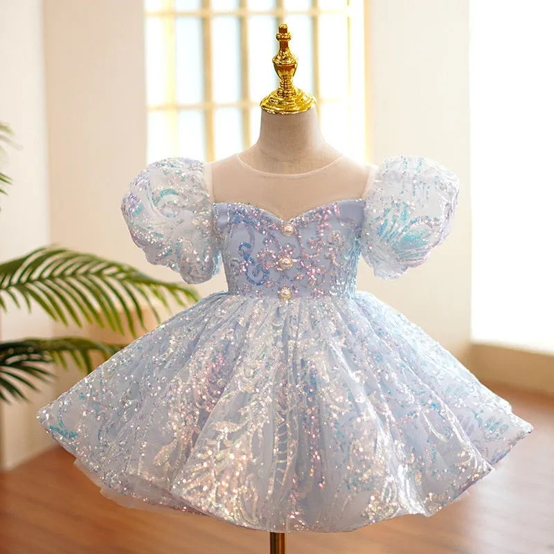 Kids Birthday Sequin Dress