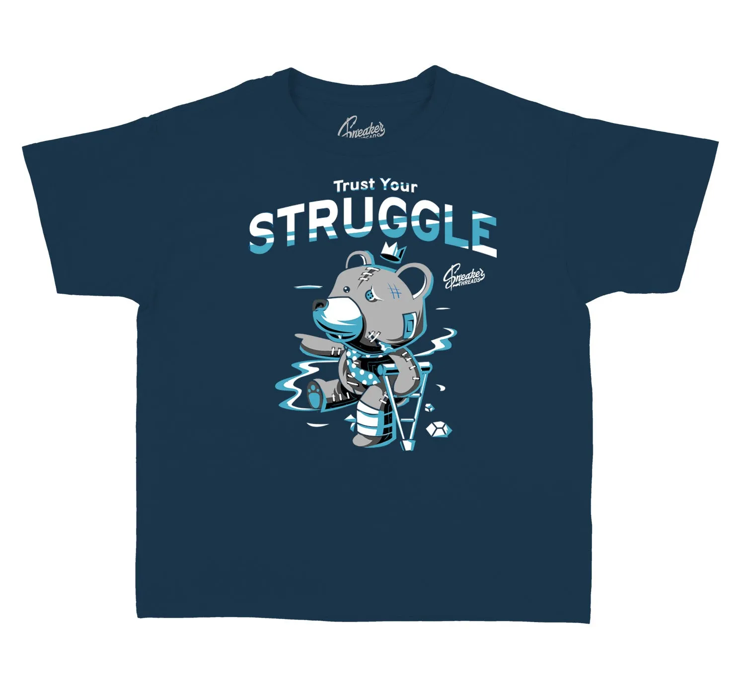 Kids Obsidian 13 Shirt - Trust Your Struggle - Navy