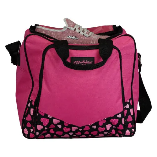 KR Strikeforce Krest Hearts Single Bowling Ball Tote Bag