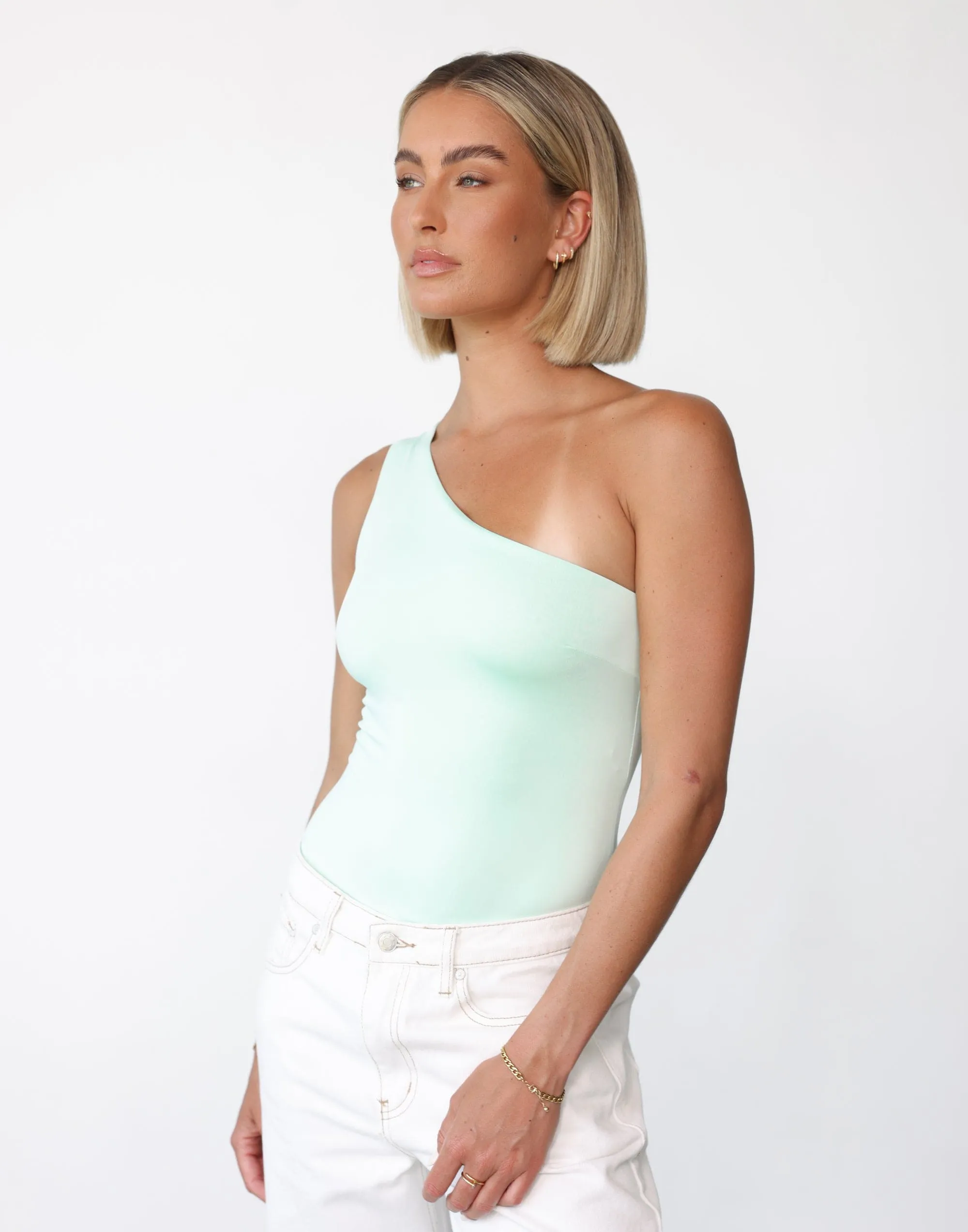 Lights Out Bodysuit (Light Aqua)