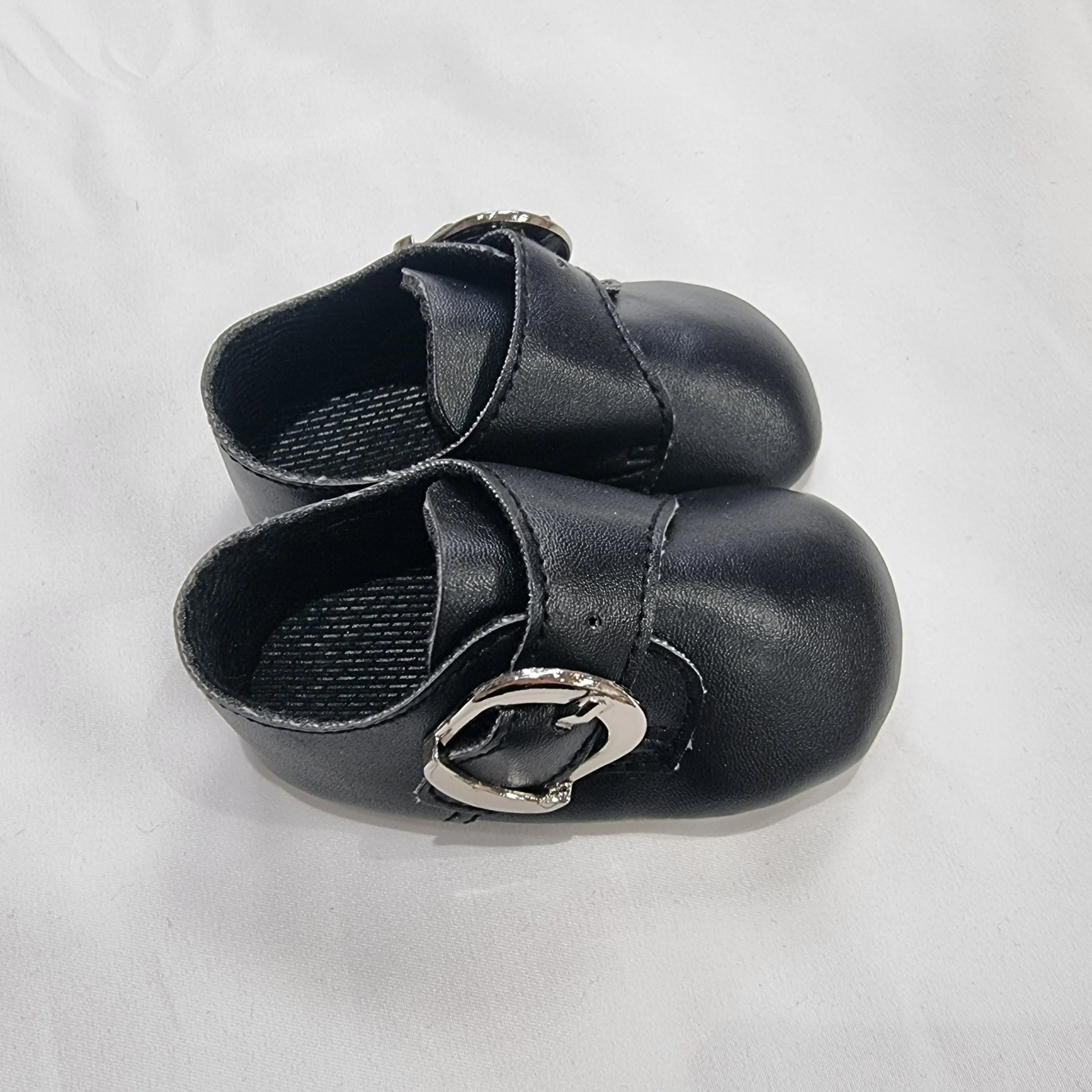 Little Cutie Occasion Shoes Boys Christening Shoes Black Buckle