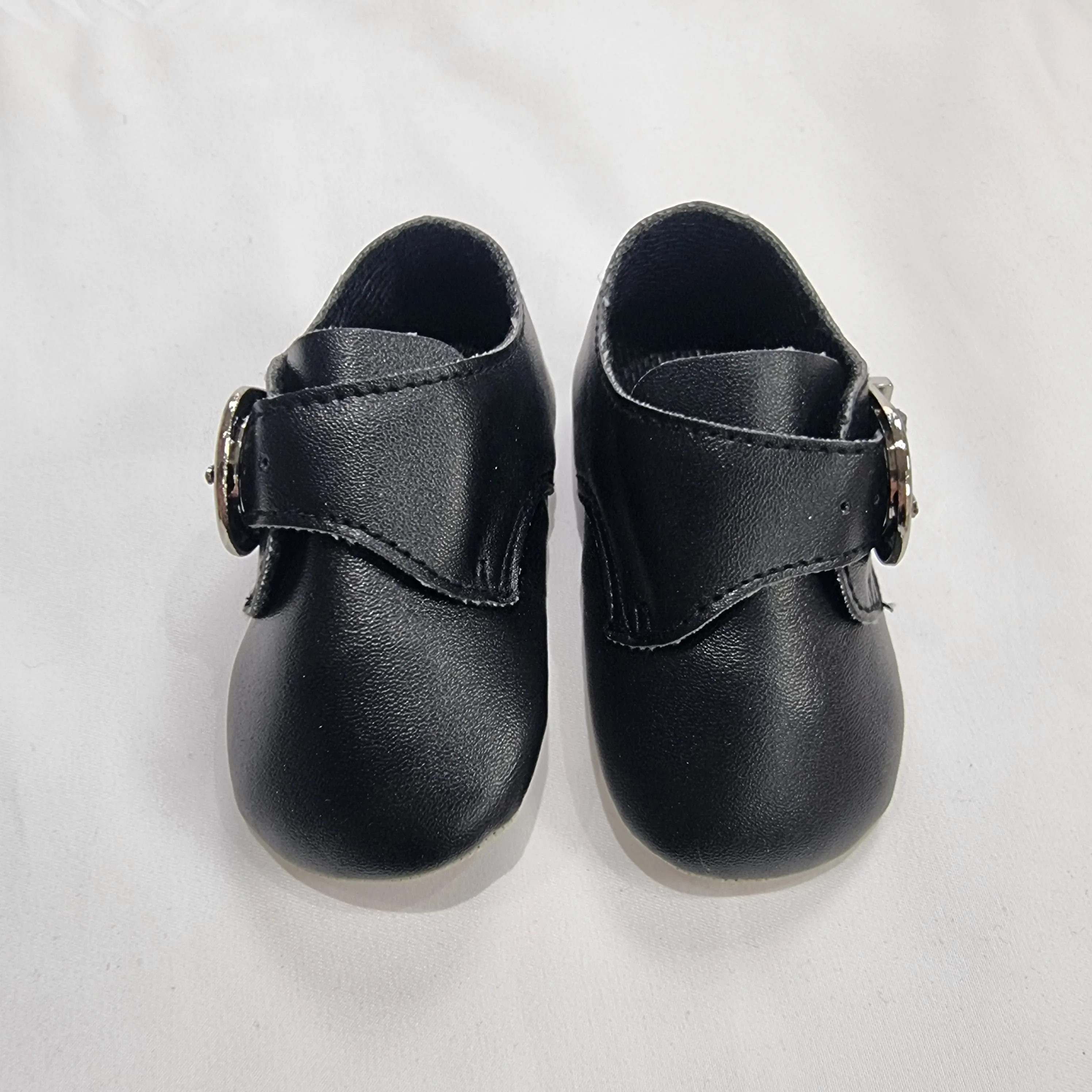 Little Cutie Occasion Shoes Boys Christening Shoes Black Buckle