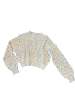 Long Sleeve Sweater in off white by Molly Bracken