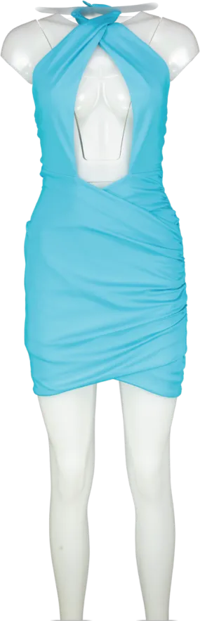 Lovers and Friends Blue One Shoulder Mini Dress UK XS