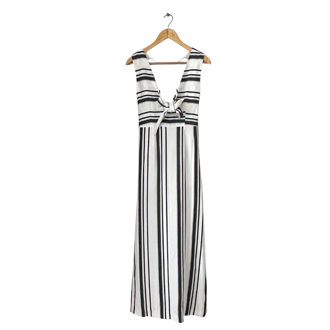 Lui Jo Grey & White Striped Maxi Dress | Gently Used |