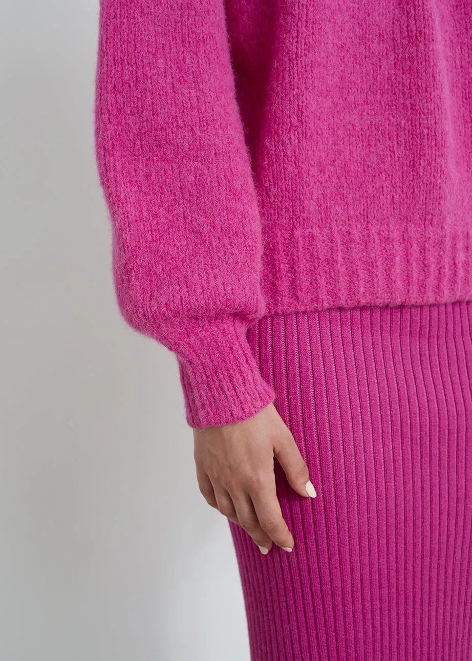 MILA SWEATER | FUCHSIA