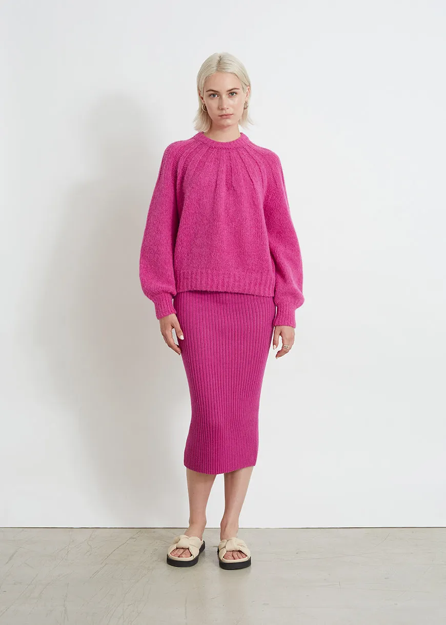 MILA SWEATER | FUCHSIA