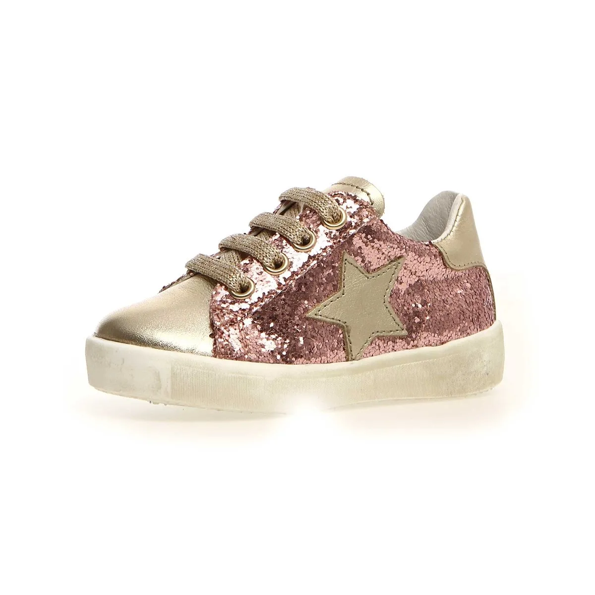 Naturino Girl's (Sizes 33-35) Annie Metallic Glitter/Star