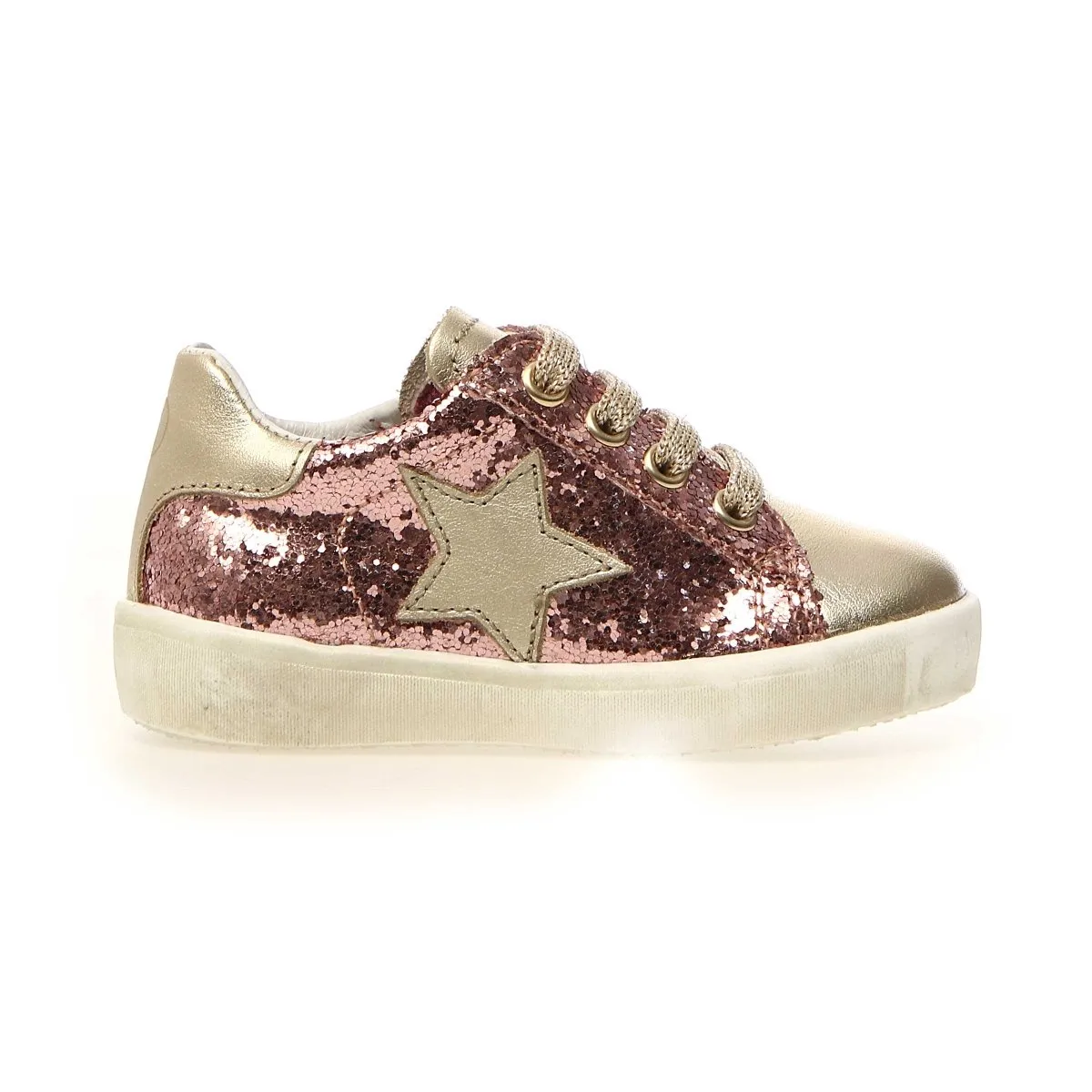 Naturino Girl's (Sizes 33-35) Annie Metallic Glitter/Star