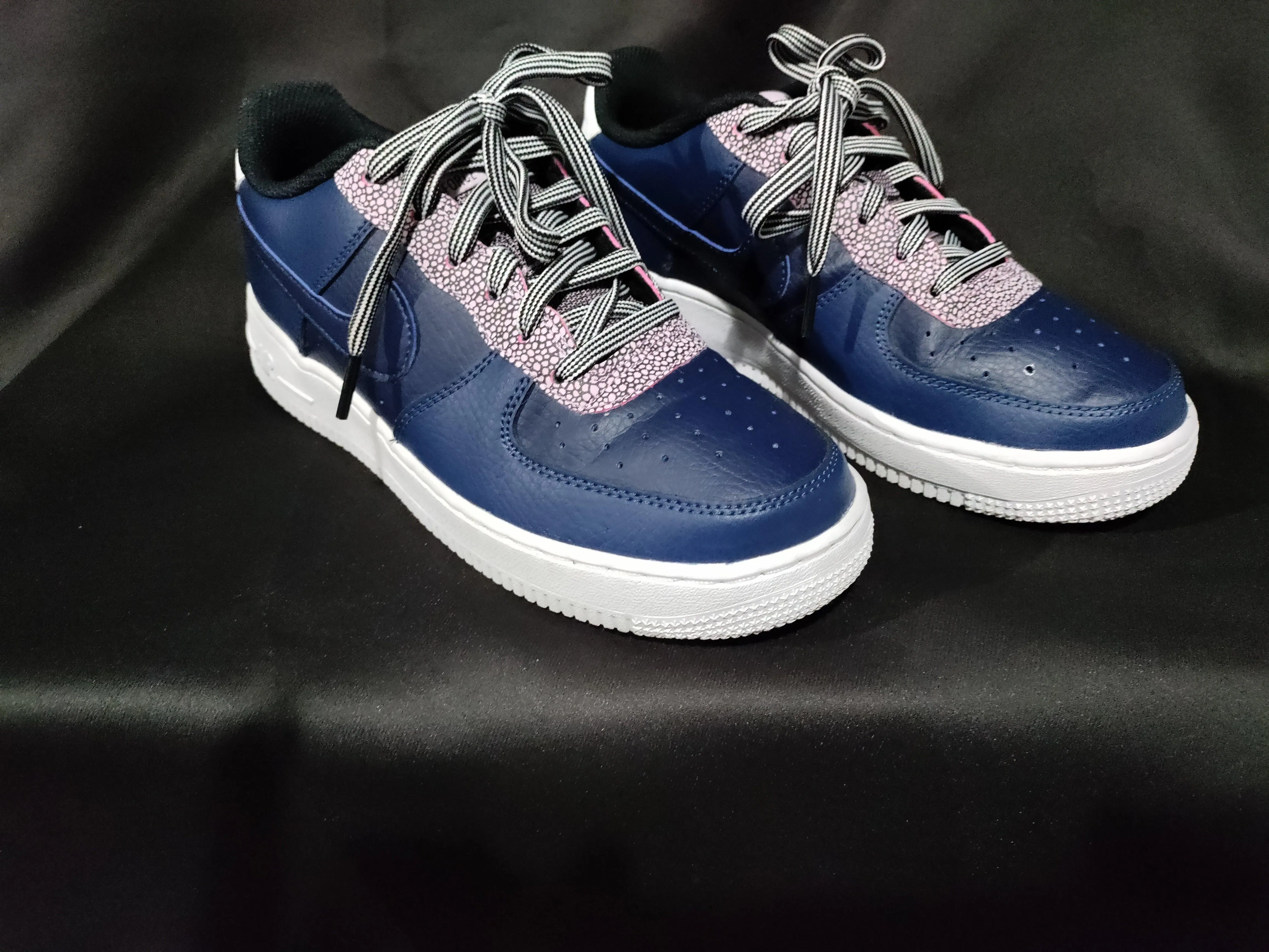 Nike Air Force 1 LV8 4 'Pebble Print - Midnight Navy'