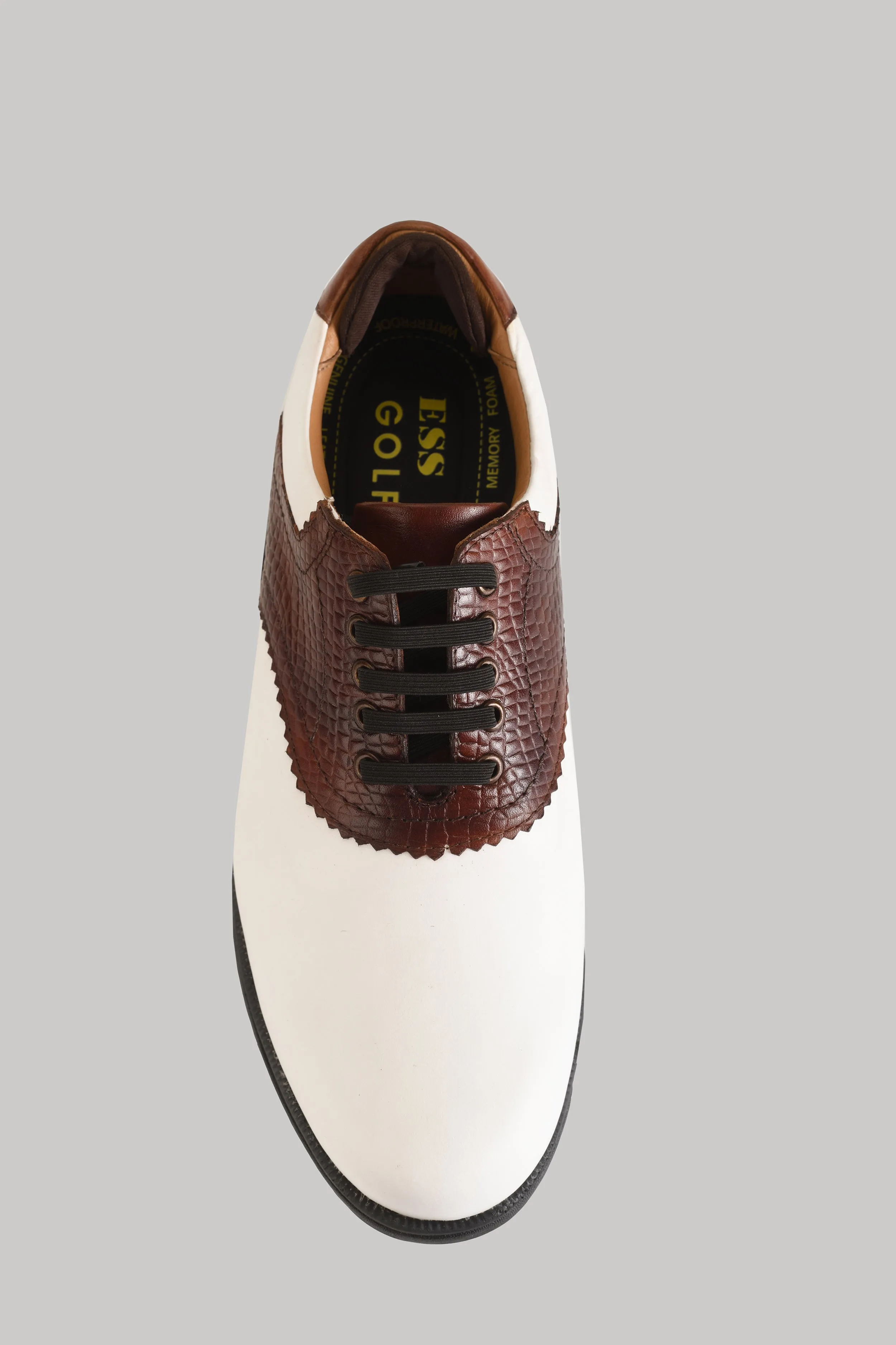 Notting White-Tan Golf Shoes