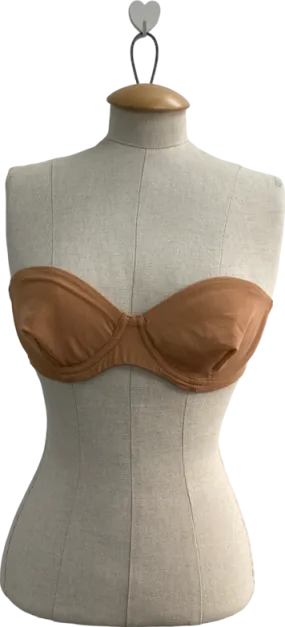 Oh Polly Nude Soft Mesh Strapless Bra UK M