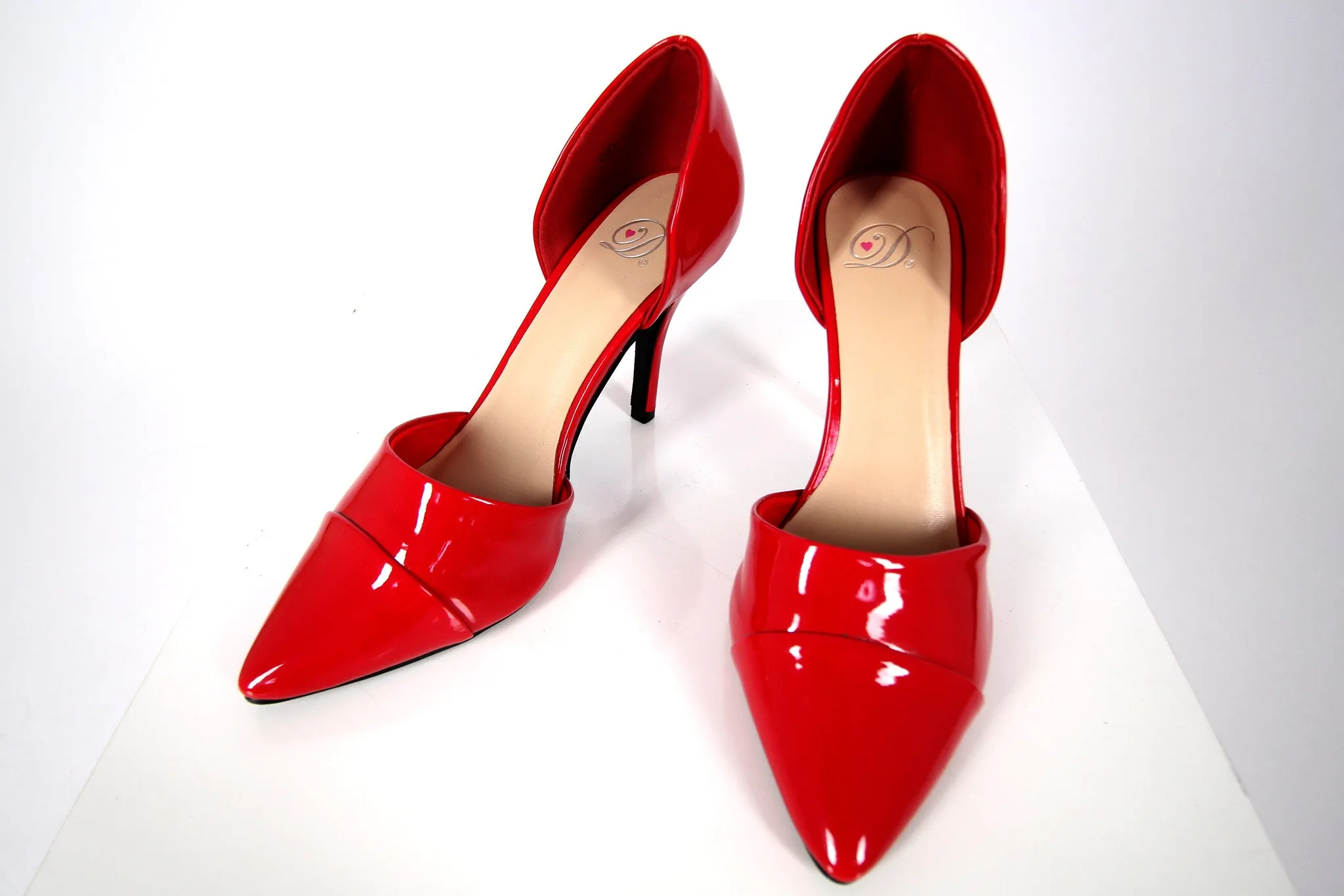 Red Patent Heels