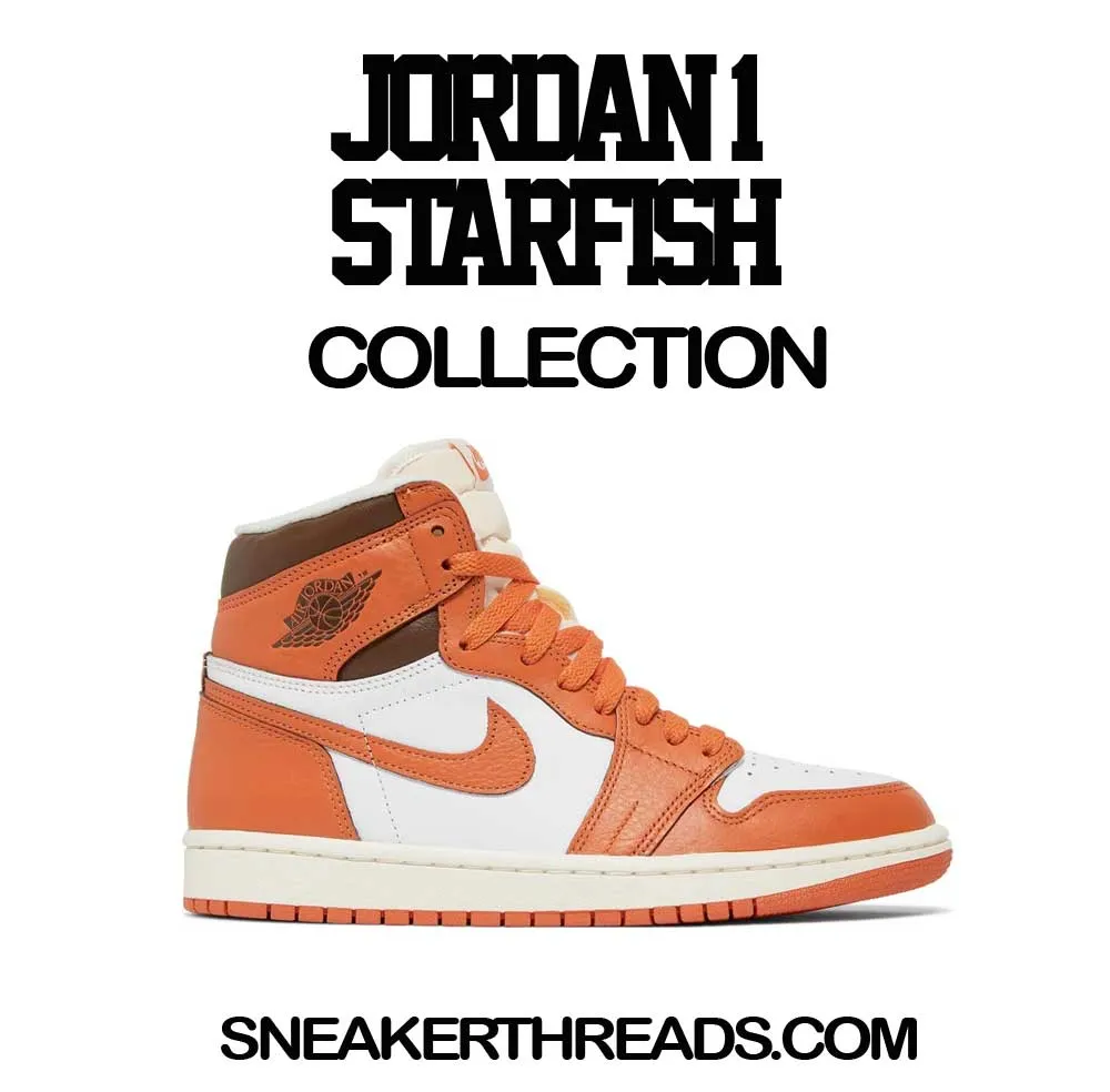 Retro 1 Starfish Shirt - Finesse- Orange